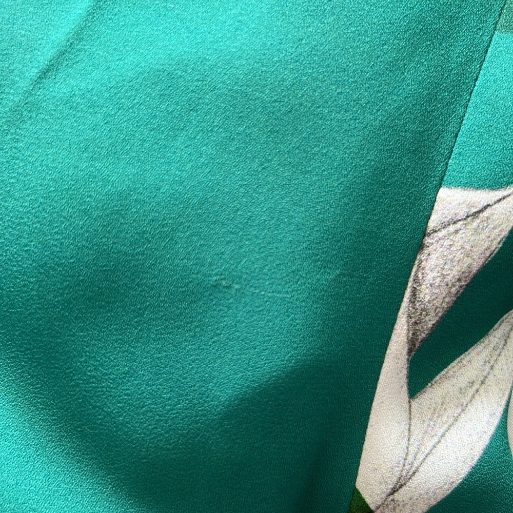 Aritzia Babaton Wallace Floral Green Wrap Dress - Picture 11 of 12